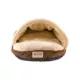 Product Armarkat Mocha Luxe Velvet Burrow Cave Cat Bed