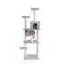 GleePet 74-in Faux Fur Multi-Platform Real Wood Cat Tree, Silver Gray image thumbnail 1
