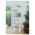 GleePet 74-in Faux Fur Multi-Platform Real Wood Cat Tree, Silver Gray image thumbnail 2