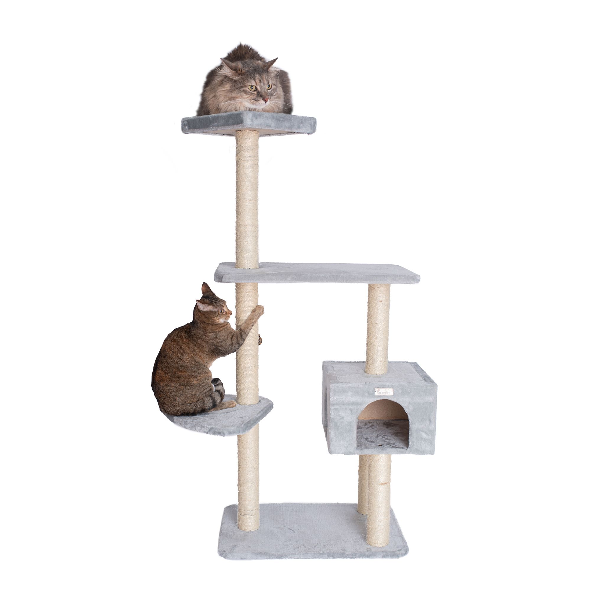 Gleepet 57 In Faux Fur Cat Tree With Perch Cat Furniture Towers Petsmart