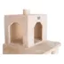 GleePet 74-in Faux Fur Condo & Real Wood Cat Tree, Beige image thumbnail 4