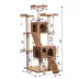 Armarkat 74-in Faux Fur Two Playhouses & Running Ramps Real Wood Cat Tree, Ochre Brown image thumbnail 5