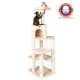 Product Armarkat 69-in Faux Fur Real Wood Multi-Level Cat Tree Stand House, Beige