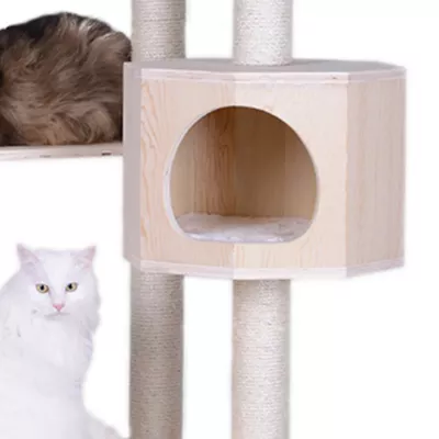 Product Armarkat 85-in Premium Scots Pine Real Wood Condo & Cat Tree, Natural