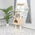 Armarkat 52-in Classic Faux Fur Real Wood Cat Tree Gym Furniture, Beige image thumbnail 2