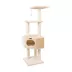 Armarkat 52-in Classic Faux Fur Real Wood Cat Tree Gym Furniture, Beige image thumbnail 4