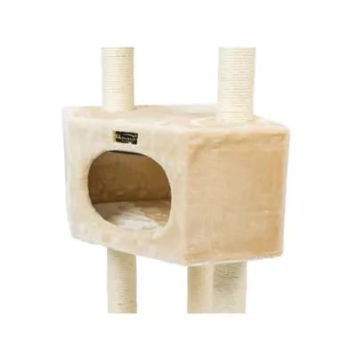 Product Armarkat 52-in Classic Faux Fur Real Wood Cat Tree Gym Furniture, Beige