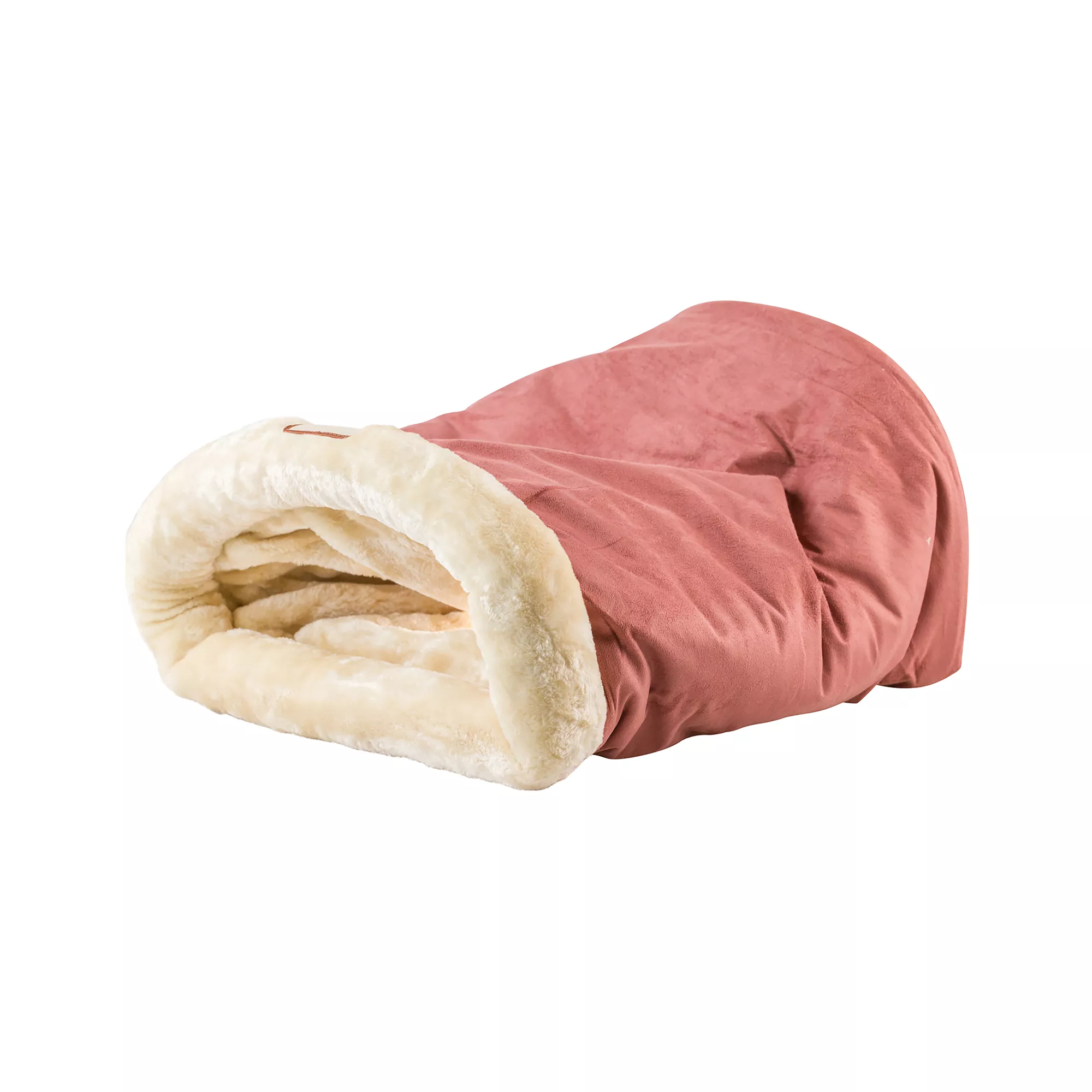 Armarkat Mocha Faux Suede Warm Sleeping Cave Cat Bed