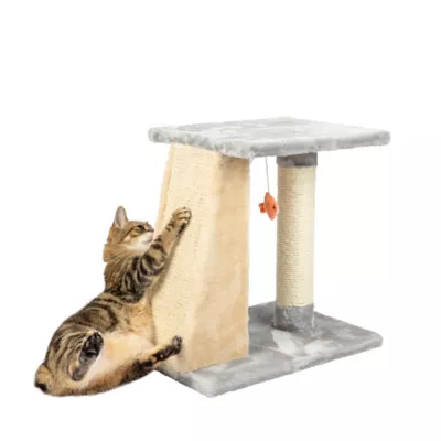 Product Armarkat 20-in Two-Level Platform Real Wood Cat Scratcher, Gray