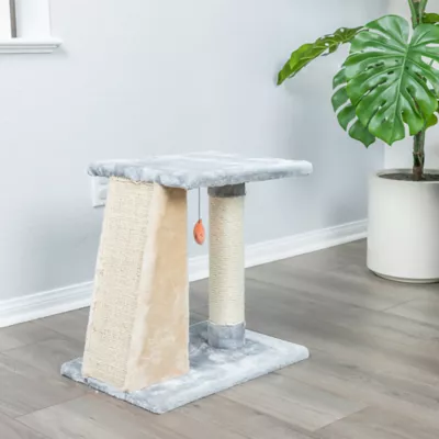 Product Armarkat 20-in Two-Level Platform Real Wood Cat Scratcher, Gray