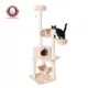 Product Armarkat 72-in Classic Faux Fur Real Wood Condo, Basket & Cat Tree, Beige