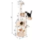 Product Armarkat 72-in Classic Faux Fur Real Wood Condo, Basket & Cat Tree, Beige