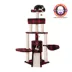 Armarkat 58-in Classic Faux Fleece Real Wood Cat Tree, Red & Black Tartain Plaid image thumbnail 1
