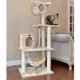 Product Armarkat 62-in Classic Faux Fur Top Perch Real Wood Cat Tree, Beige