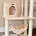 Armarkat 62-in Classic Faux Fur Top Perch Real Wood Cat Tree, Beige image thumbnail 4