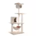 Armarkat 62-in Classic Faux Fur Top Perch Real Wood Cat Tree, Beige image thumbnail 6