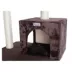 GleePet 57-in Faux Fur Condo & Real Wood Cat Tree, Coffee Brown image thumbnail 4