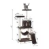 GleePet 57-in Faux Fur Condo & Real Wood Cat Tree, Coffee Brown image thumbnail 5