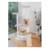 GleePet 57-in Faux Fur Condo, Hammock, Running Ramp Real Wood Cat Tree, Beige image thumbnail 2