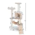 GleePet 57-in Faux Fur Condo, Hammock, Running Ramp Real Wood Cat Tree, Beige image thumbnail 5