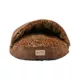 Product Armarkat Brown Animal Print Faux Suede Cave Cat Bed