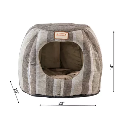 Product Armarkat Gray & Silver Stripe Cave Cat Bed