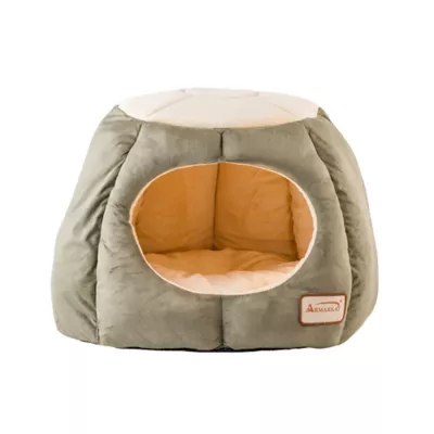 Product Armarkat Laurel Green Hut Enclosed Cat Bed