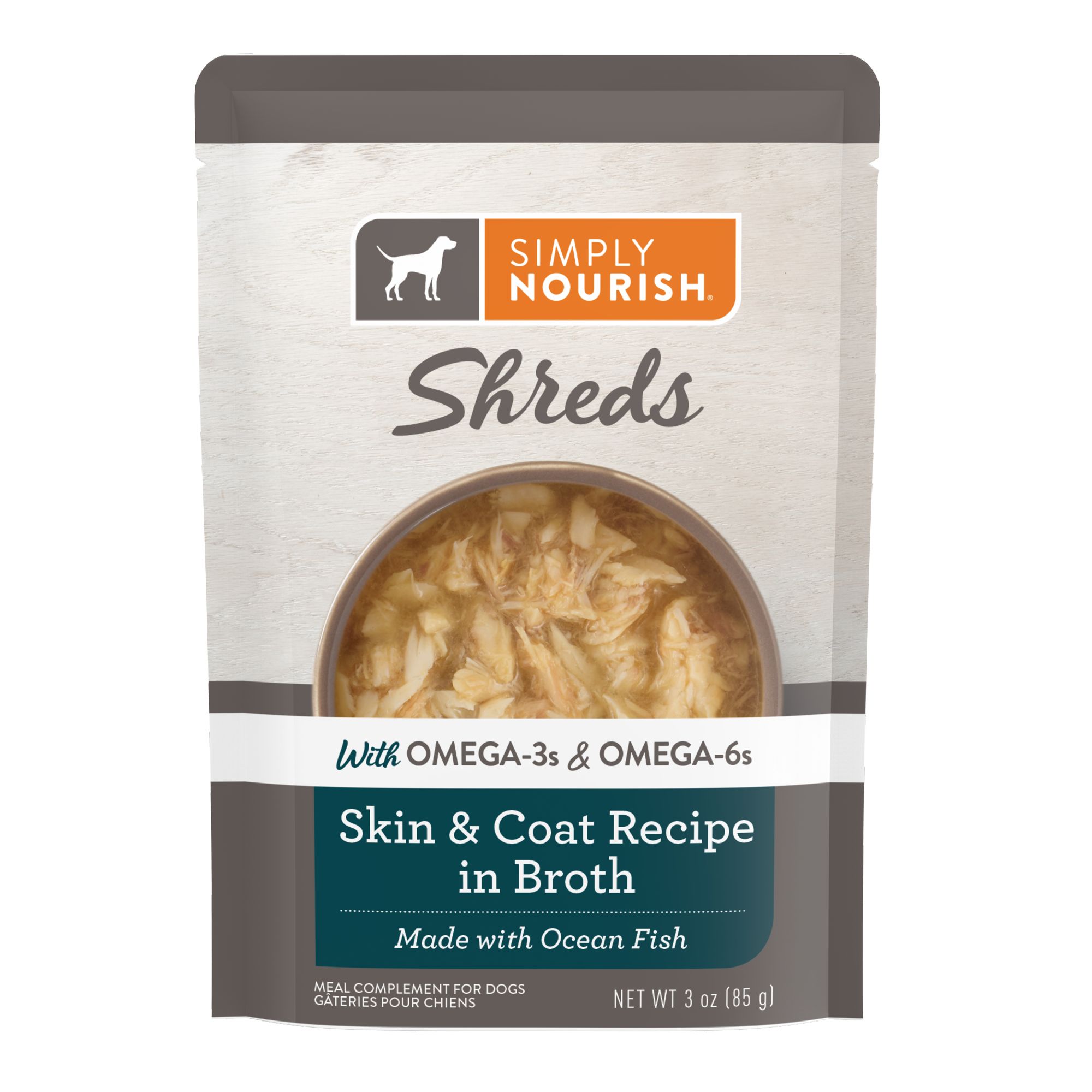 Simply Nourish Natural Solutions Skin Coat All Life Stage Dog Meal Topper 3 Oz