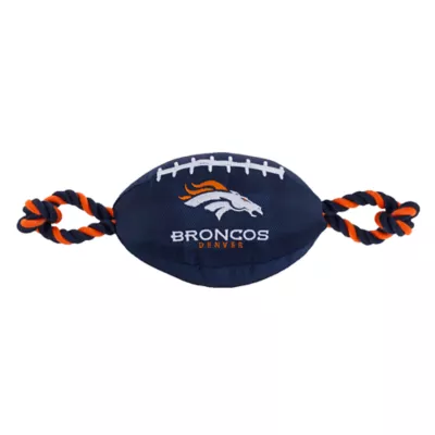 Product Denver Broncos Football Rope Dog Toy