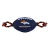Denver Broncos Football Rope Dog Toy image thumbnail 1