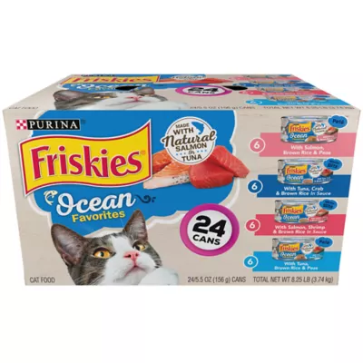 Product Purina® Friskies® Ocean Favorites Adult Cat Wet Food - Variety Pack, 24 CT, 132 OZ