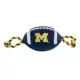 Product Pets First University of Michigan Football Rope Dog Toy