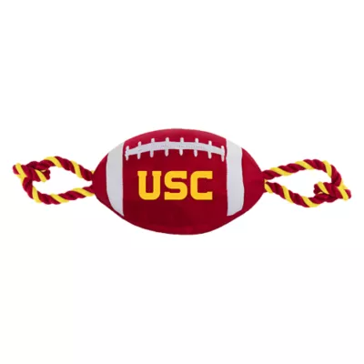 Product Pets First University of Southern California Football Rope Dog Toy