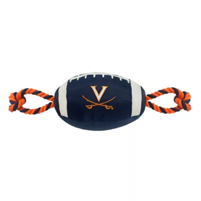 Product Pets First University of Virginia Football Rope Dog Toy