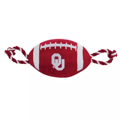 Product Pets First University of Oklahoma Football Rope Dog Toy