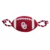 Pets First University of Oklahoma Football Rope Dog Toy image thumbnail 1