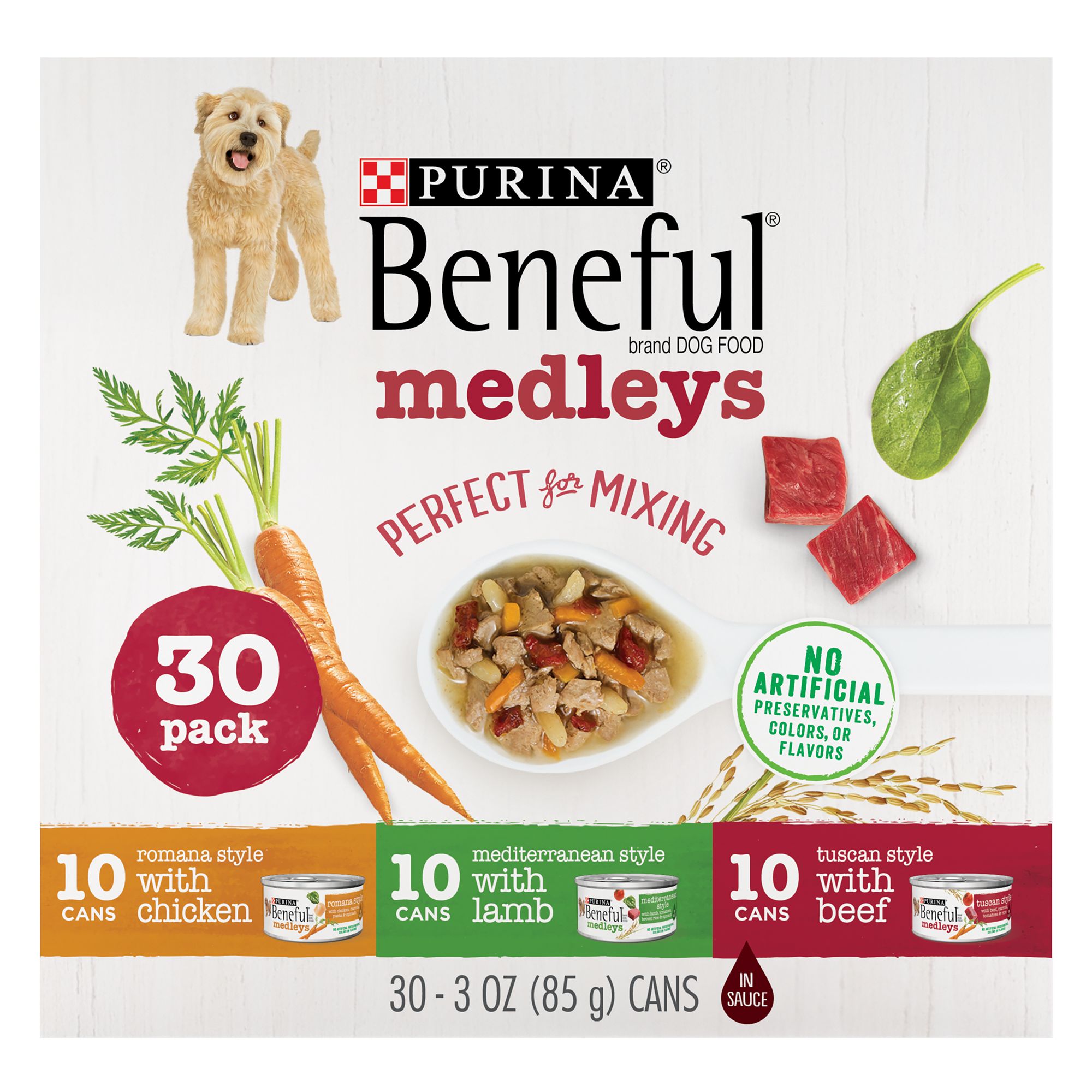 Purina Beneful Medleys Adult Dog Wet Food 6.66 lb. With