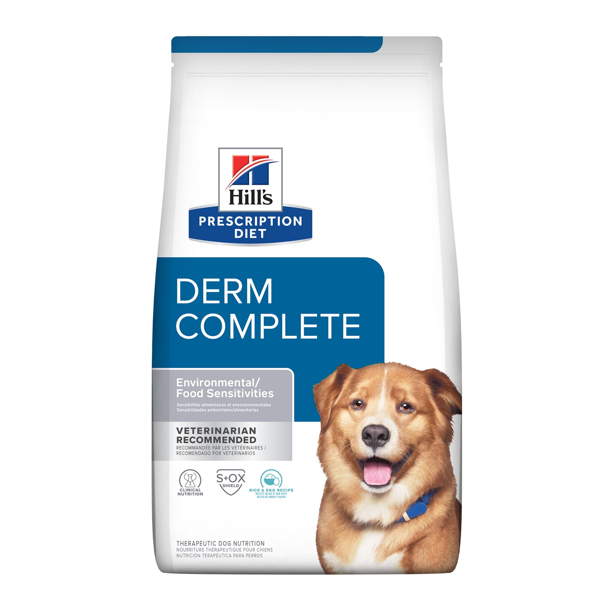 Hill s Prescription Diet Derm Complete Environmental Food Sensitivities Dry Dog Food 24 lb Bag