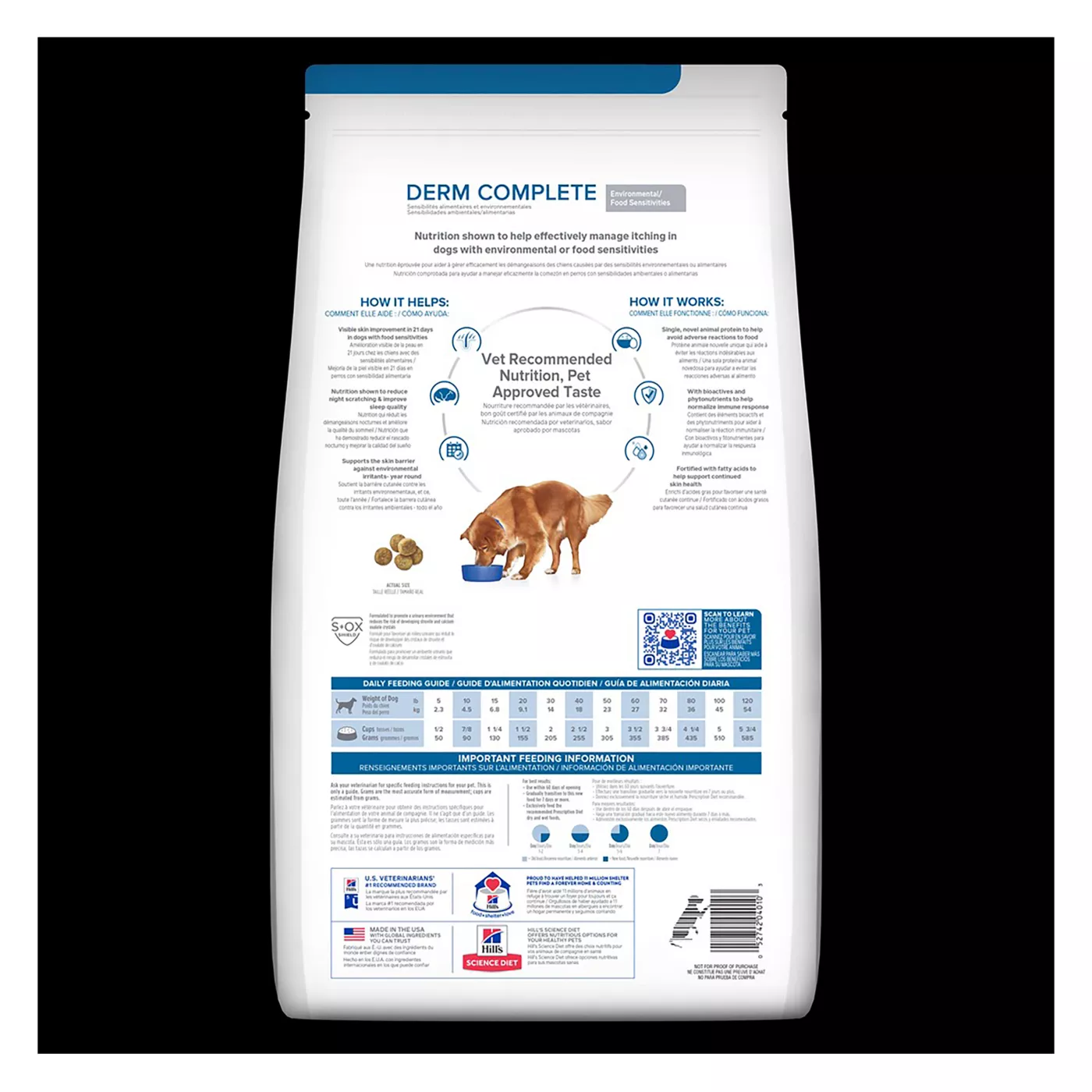 Product Hill's® Prescription Diet® Derm Complete Skin & Food Sensitivities Adult Dry Dog Food