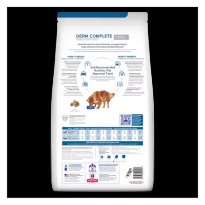 Product Hill's® Prescription Diet® Derm Complete Skin & Food Sensitivities Adult Dry Dog Food