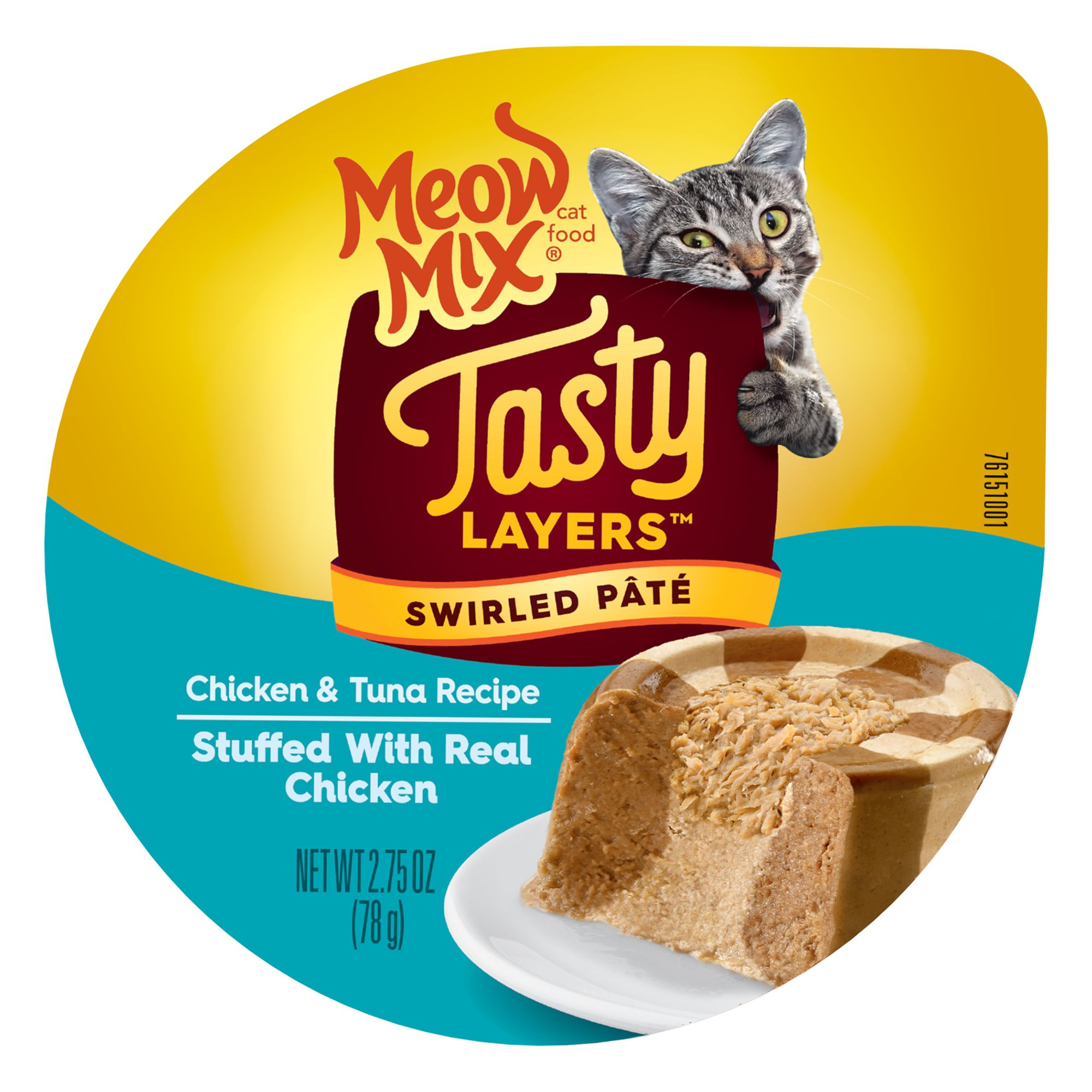 Meow Mix Tasty Layers Wet Cat Food Adult - Chicken, Tuna