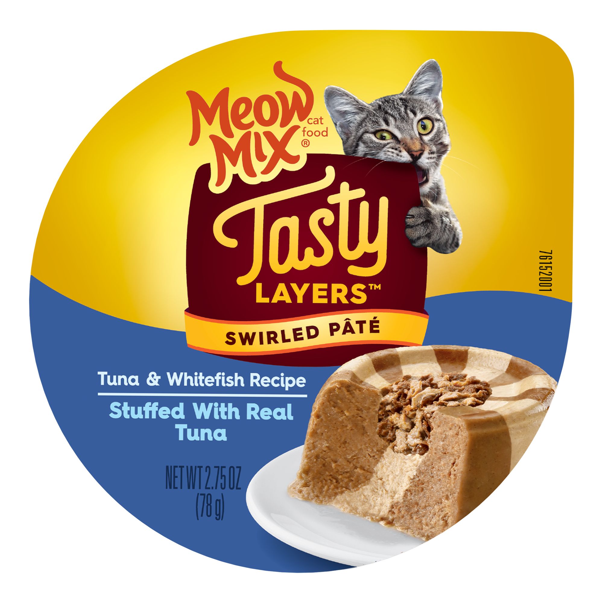 Meow Mix Tasty Layers Wet Cat Food Adult - Tuna, Whitefish