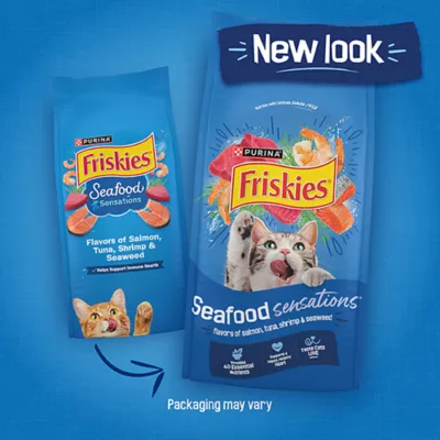 Product Purina® Friskies® Seafood Sensations Adult Dry Cat Food - Salmon, Tuna & Shrimp