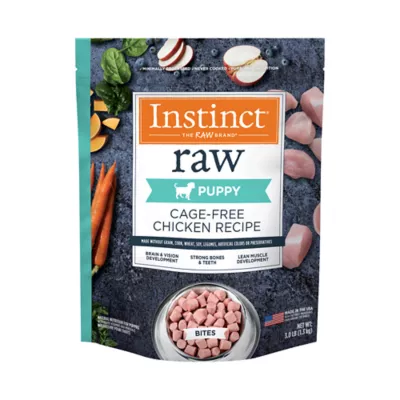 Product Instinct® Raw Bites Puppy Frozen Dog Food - Raw, Grain Free, Chicken