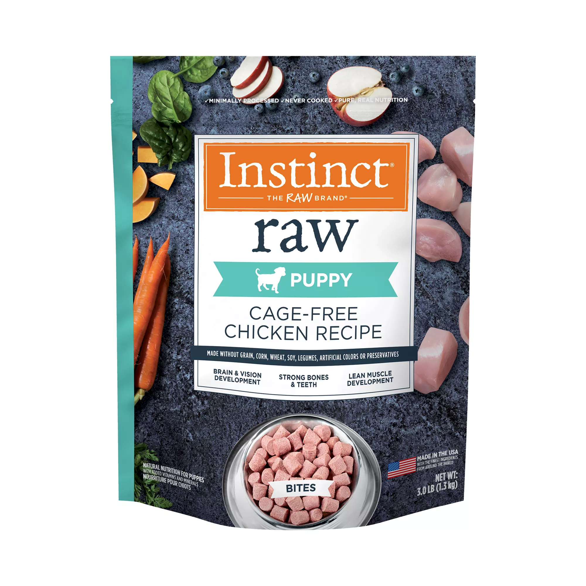 Instinct® Raw Bites Puppy Frozen Dog Food - Raw, Grain Free, Chicken