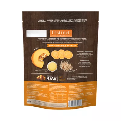 Product Instinct® Raw Boost Mixers Gut Health All Life Stages Frozen Dog Food Topper - Grain Free, Pumpkin