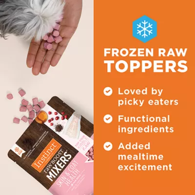 Product Instinct® Raw Boost Mixers Skin & Coat Health All Life Stages Frozen Dog Food Topper - Grain Free