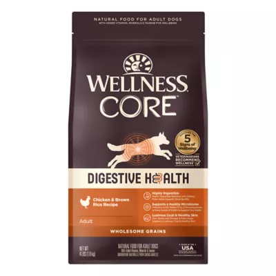 Product Wellness Core Digestive Health Adult Dry Dog Food - With-Grain, Chicken & Brown Rice