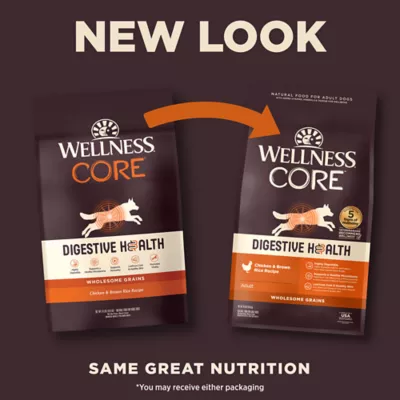 Product Wellness Core Digestive Health Adult Dry Dog Food - With-Grain, Chicken & Brown Rice