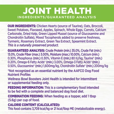 Product Wellness® CORE® Bowl Boosters All Life Stage Dog Food Topper - Joint Health, Chicken